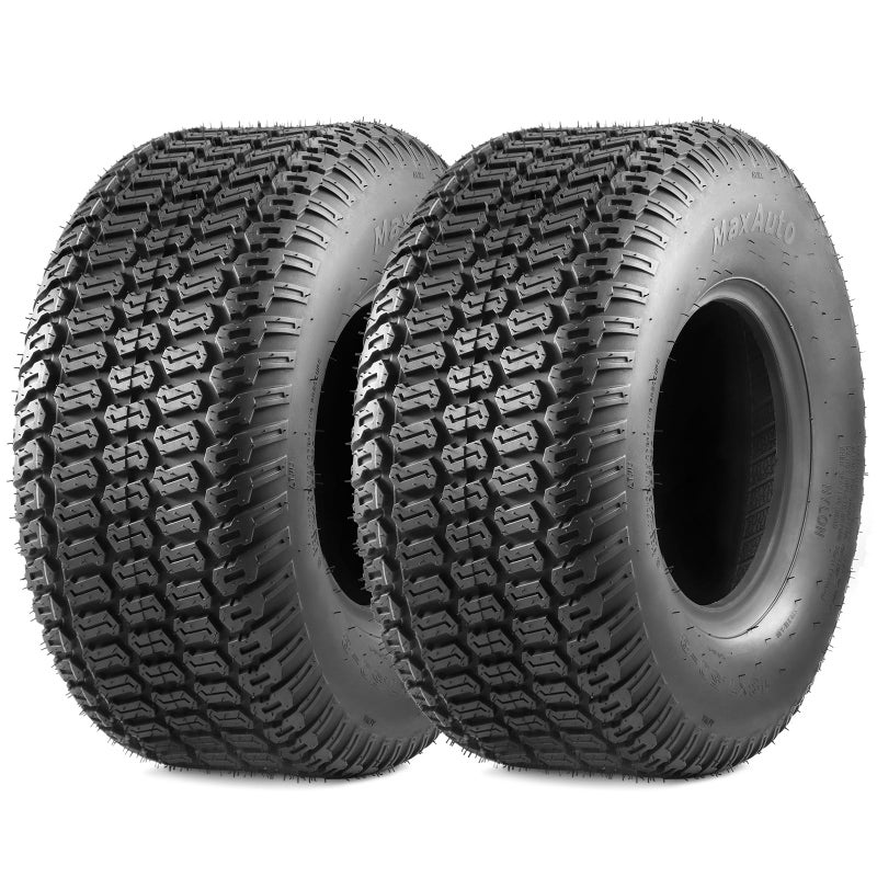 MaxAuto 18X7.50-8 18x7.5x8 Turf Saver Lawn Mower Tire 4PR, Set of 2 - Image 1